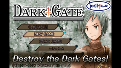 Emulate iPhone app RPG DarkGate - KEMCO using MyAndroid