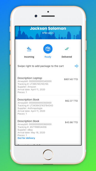 Emulate iPhone app RPM Express Couriers using MyAndroid