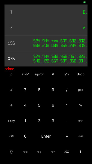 Emulate iPhone app RPN Big Integer Calculator using MyAndroid