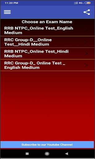 Run android online APK RRB NTPC Exam Preparation from MyAndroid or emulate RRB NTPC Exam Preparation using MyAndroid