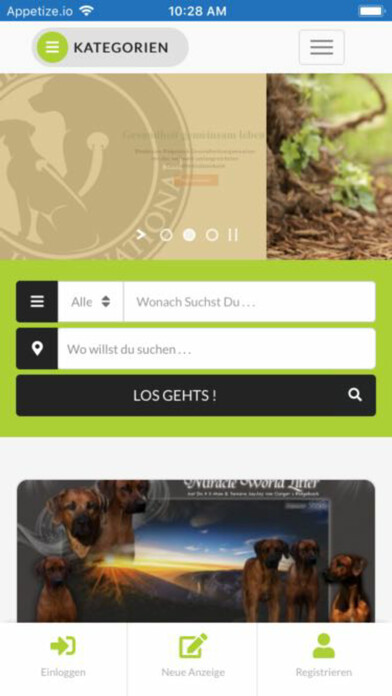 Emulate iPhone app RR Kleinanzeigen using MyAndroid Emulate iPhone app RR Kleinanzeigen using MyAndroid