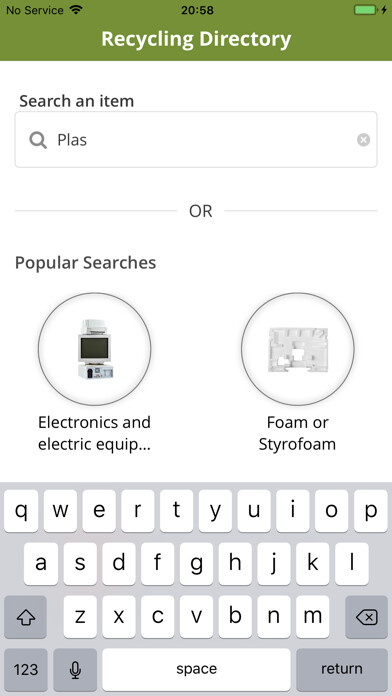 Emulate iPhone app RRRASOC Recycling Authority using MyAndroid