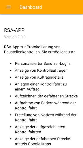 Run android online APK RSA Baustellenkontrolle App / RSA-App from MyAndroid or emulate RSA Baustellenkontrolle App / RSA-App using MyAndroid