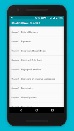 Emulate Android APK RS Aggarwal Maths Class 8 Solution