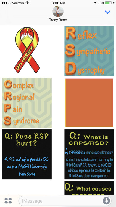 Emulate iPhone app RSD/CRPS Awareness - Sticker Pack using MyAndroid Emulate iPhone app RSD/CRPS Awareness - Sticker Pack using MyAndroid