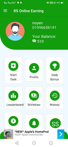 Run android online APK RS Online Earning from MyAndroid or emulate RS Online Earning using MyAndroid