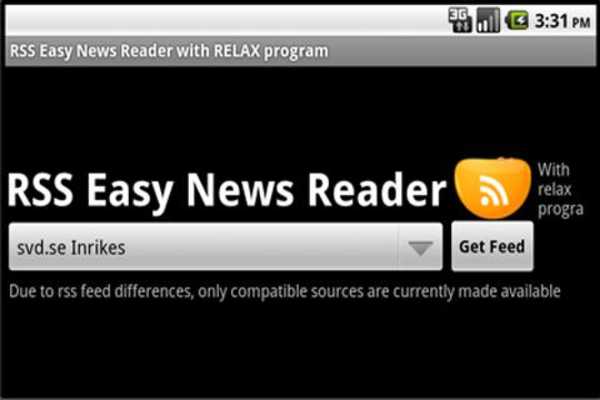 Emulate Android APK RSS Easy News Reader Emulate Android APK RSS Easy News Reader