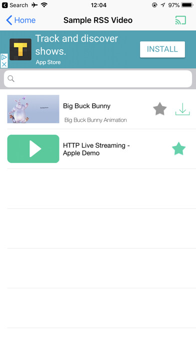 Emulate iPhone app RSS Video Player using MyAndroid Emulate iPhone app RSS Video Player using MyAndroid