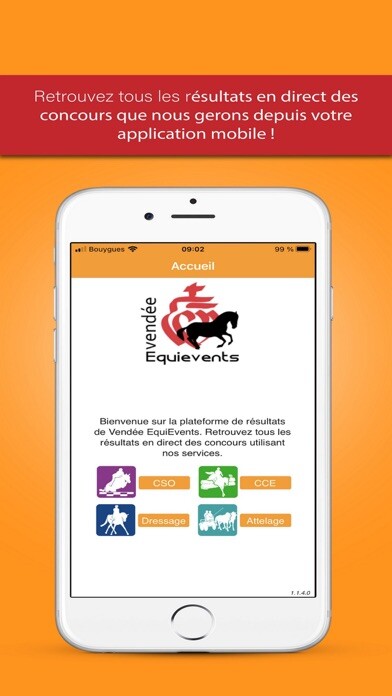 Emulate iPhone app Résults Vendée EquiEvents using MyAndroid Emulate iPhone app Résults Vendée EquiEvents using MyAndroid