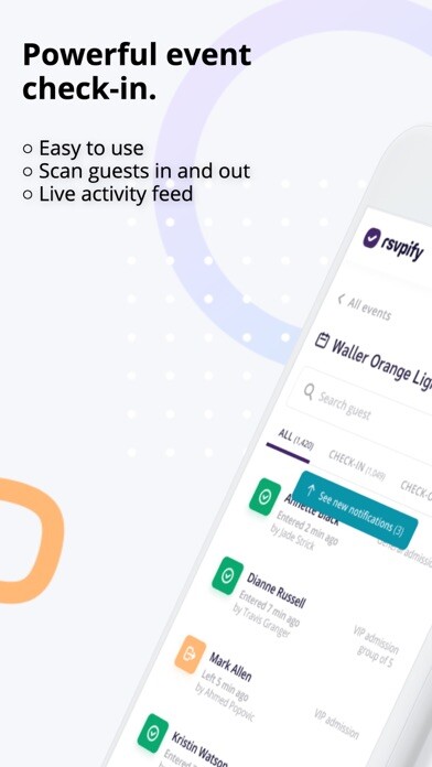 Emulate iPhone app RSVPify Check-In using MyAndroid