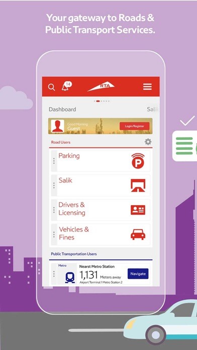 Emulate iPhone app RTA Dubai using MyAndroid