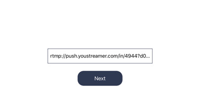 Emulate iPhone app RTMP easy streamer using MyAndroid