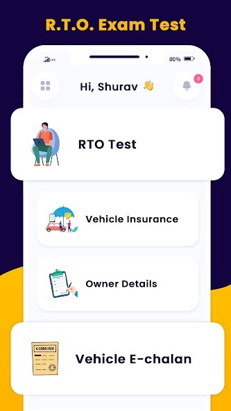 Run android online APK RTO Exam  Vehicle Detail from MyAndroid or emulate RTO Exam  Vehicle Detail using MyAndroid