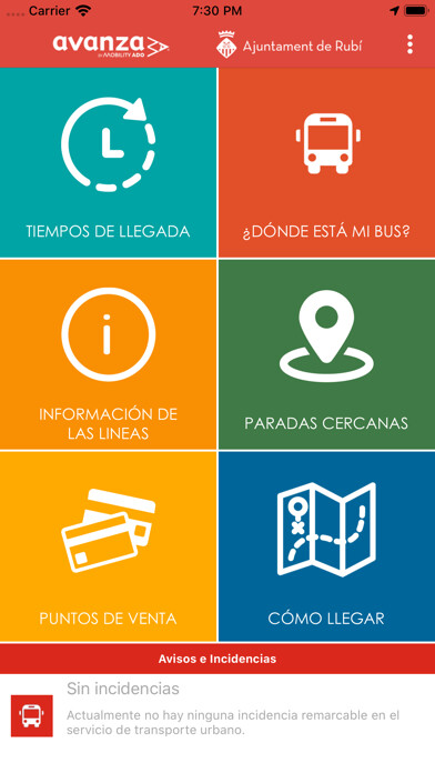 Emulate iPhone app Rubí-bus using MyAndroid