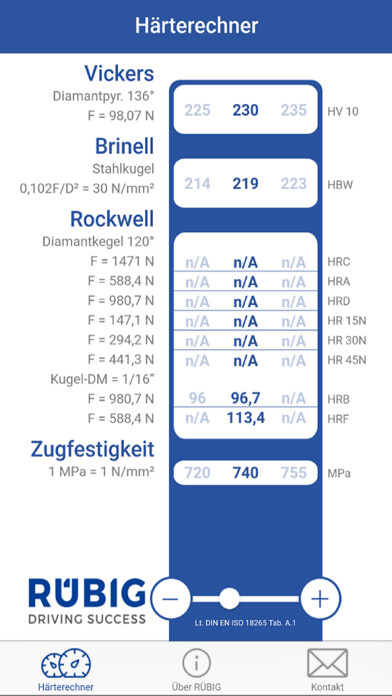Emulate iPhone app Rubig Hardness Converter using MyAndroid Emulate iPhone app Rubig Hardness Converter using MyAndroid