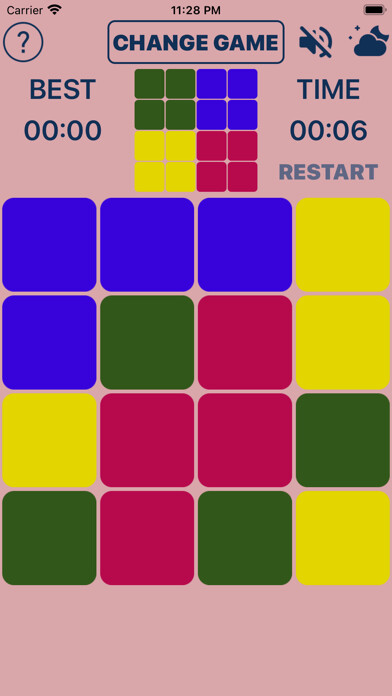 Emulate iPhone app Rubik square puzzle logic game using MyAndroid