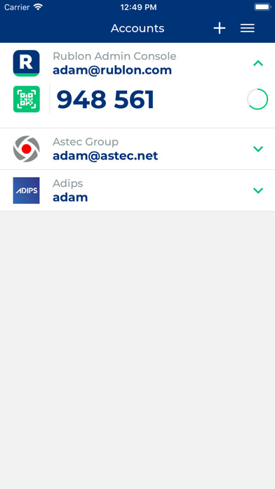 Emulate iPhone app Rublon Authenticator using MyAndroid