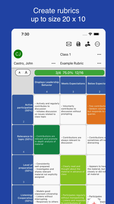 Emulate iPhone app Rubric Scorer 2 using MyAndroid Emulate iPhone app Rubric Scorer 2 using MyAndroid