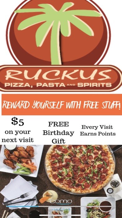 Emulate iPhone app Ruckus Pizza Loyalty using MyAndroid