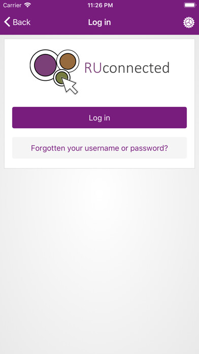 Emulate iPhone app RUconnected using MyAndroid