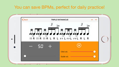 Emulate iPhone app Rudiments Trainer using MyAndroid