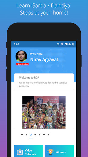 Run android online APK Rudra Dandiya Academy - Garba Learning App from MyAndroid or emulate Rudra Dandiya Academy - Garba Learning App using MyAndroid