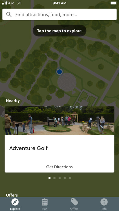 Emulate iPhone app Rufford Abbey Country Park using MyAndroid