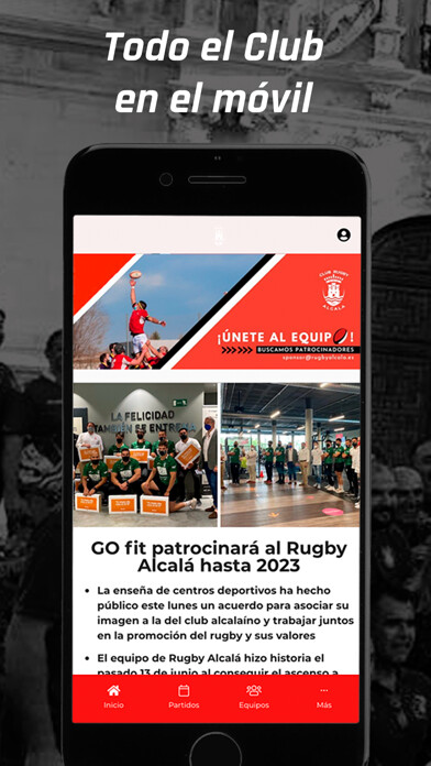 Emulate iPhone app Rugby Alcalá using MyAndroid Emulate iPhone app Rugby Alcalá using MyAndroid