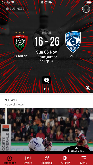 Emulate iPhone app Rugby Club Toulonnais using MyAndroid Emulate iPhone app Rugby Club Toulonnais using MyAndroid