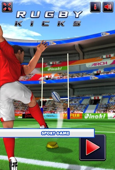 Emulate iPhone app Rugby Kicks using MyAndroid