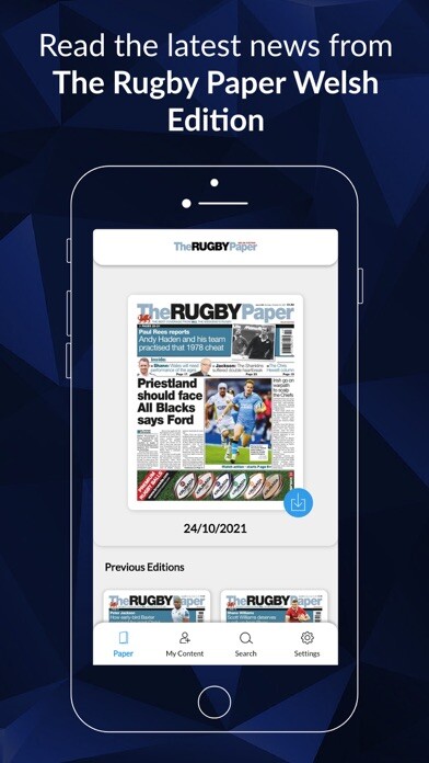 Emulate iPhone app Rugby Paper - Welsh Edition using MyAndroid Emulate iPhone app Rugby Paper - Welsh Edition using MyAndroid