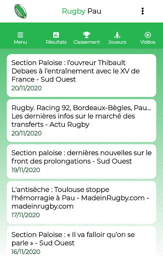 Run android online APK Rugby Pau from MyAndroid or emulate Rugby Pau using MyAndroid