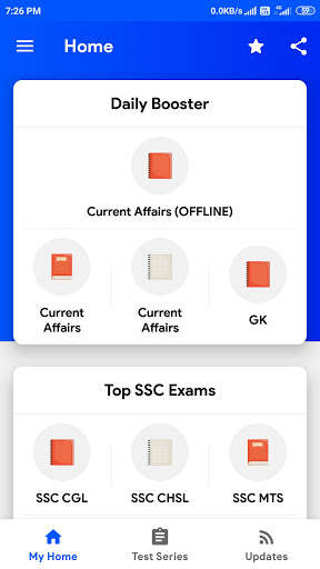 Run android online APK Rukmani Current Affairs - 2021 (OFFLINE) from MyAndroid or emulate Rukmani Current Affairs - 2021 (OFFLINE) using MyAndroid