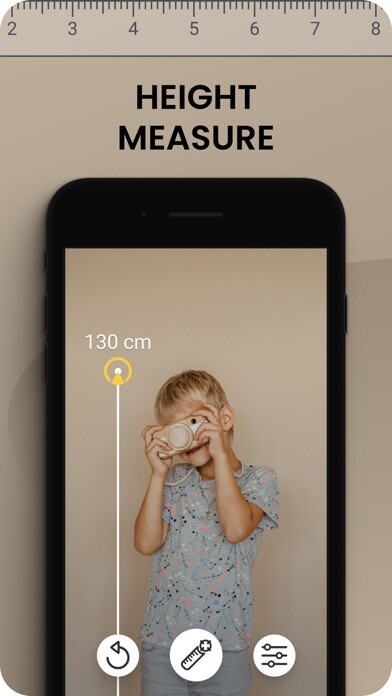 Emulate iPhone app Ruler AR - Tape Measure using MyAndroid