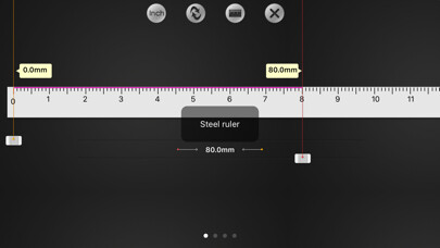 Emulate iPhone app Ruler Box - Measure Tools using MyAndroid