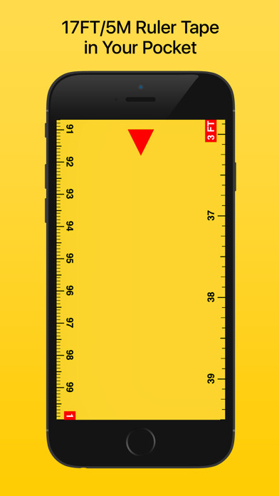Emulate iPhone app Ruler Tape 17: Measure using MyAndroid