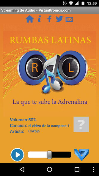 Run android online APK Rumbas Latinas from MyAndroid or emulate Rumbas Latinas using MyAndroid