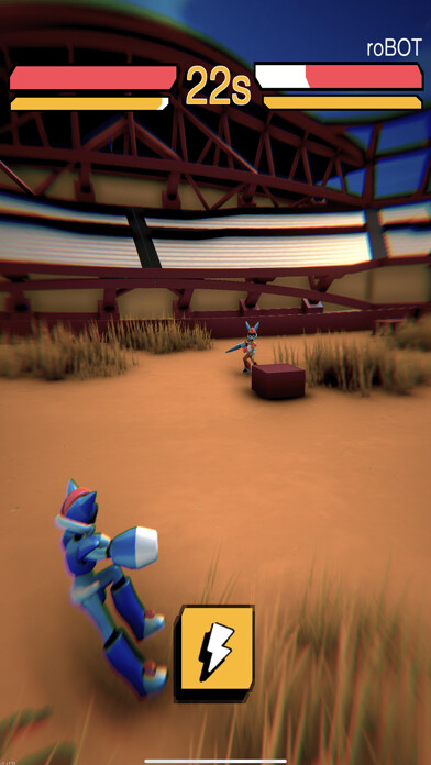 Emulate iPhone app Rumble Robots using MyAndroid