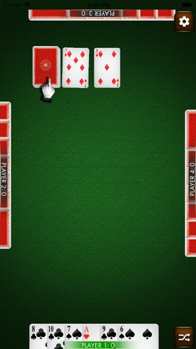 Emulate iPhone app Rummy Card using MyAndroid