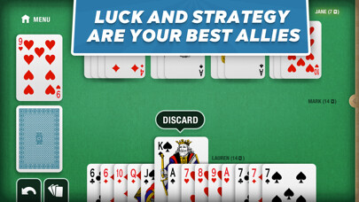 Emulate iPhone app Rummy - classic card game using MyAndroid