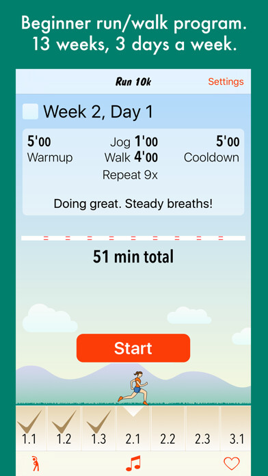 Emulate iPhone app Run 10k - couch to 10k program using MyAndroid Emulate iPhone app Run 10k - couch to 10k program using MyAndroid