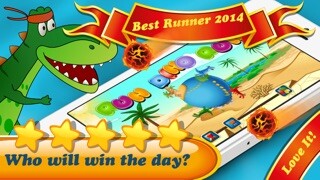 Emulate iPhone app Run Dino Run 2: Play funny baby TRex Dinosaur racing in a prehistoric jurassic world park - Newest HD free game for iPad by Tiltan Games using MyAndroid Emulate iPhone app Run Dino Run 2: Play funny baby TRex Dinosaur racing in a prehistoric jurassic world park - Newest HD free game for iPad by Tiltan Games using MyAndroid