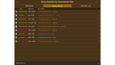 Emulate iPhone app Rune Exporter for Summoners War using MyAndroid Emulate iPhone app Rune Exporter for Summoners War using MyAndroid