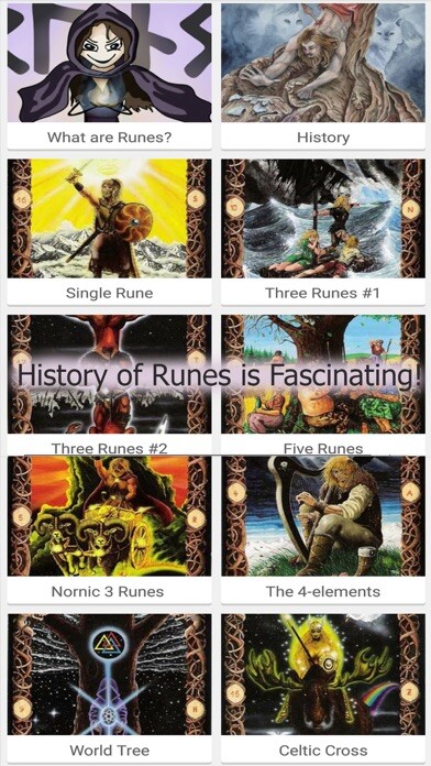 Emulate iPhone app Runes Stones Reading & Runic Formulas using MyAndroid