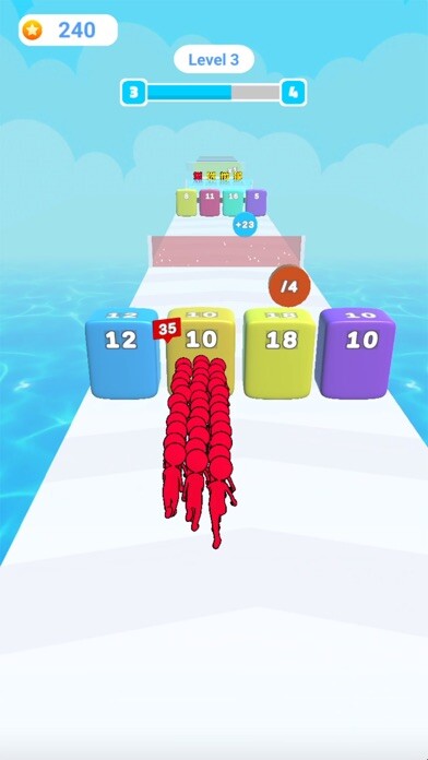 Emulate iPhone app Runner Pusher 3D: Count Master using MyAndroid