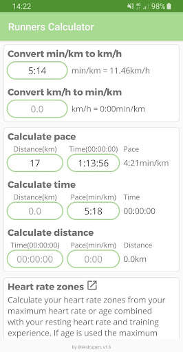 Emulate Android APK Runners Calculator Emulate Android APK Runners Calculator