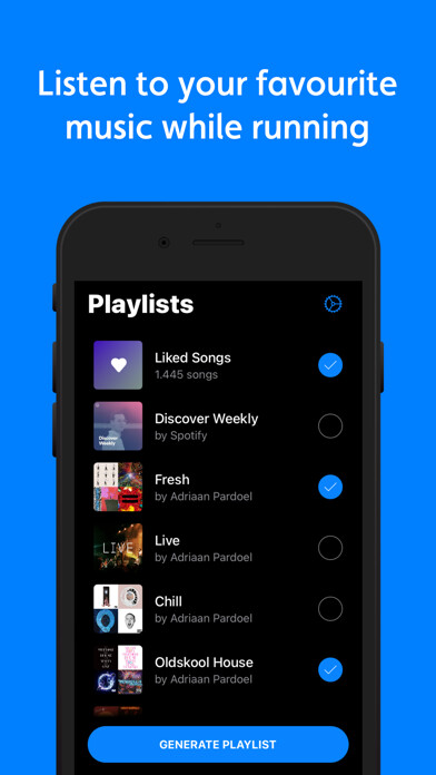 Emulate iPhone app Running Beats BPM for Spotify using MyAndroid