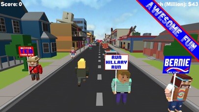 Emulate iPhone app Running For President - 2016 US Election Satire using MyAndroid Emulate iPhone app Running For President - 2016 US Election Satire using MyAndroid