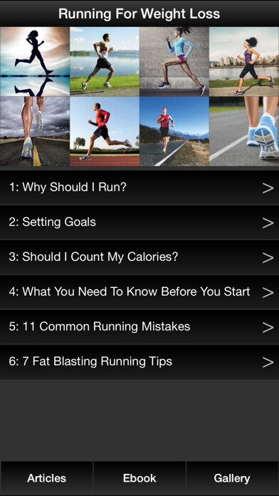 Emulate iPhone app Running for Weight Loss Guide using MyAndroid