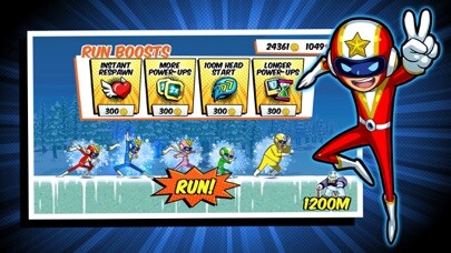 Emulate iPhone app Run Run Super V using MyAndroid